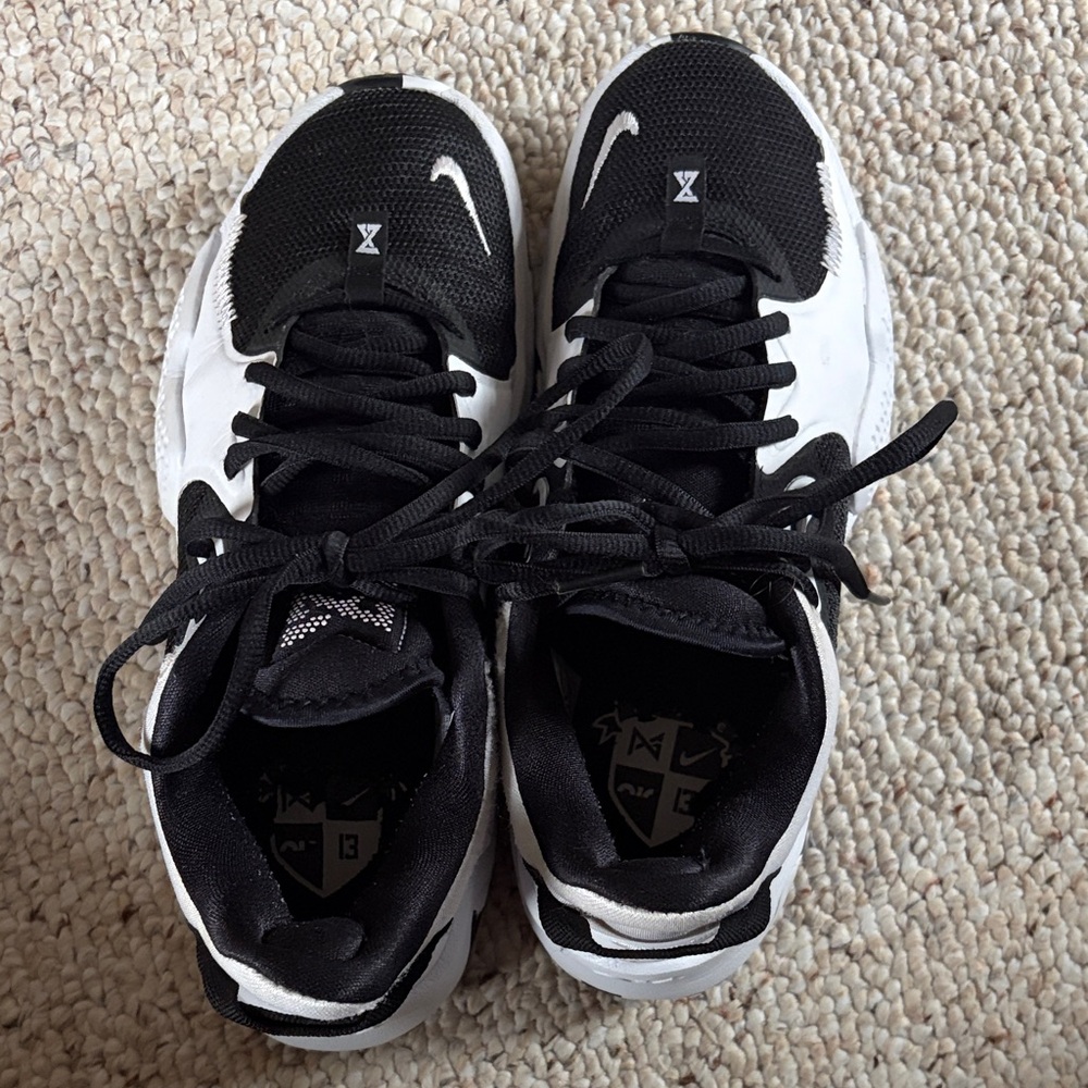 Black and White basketball shoes